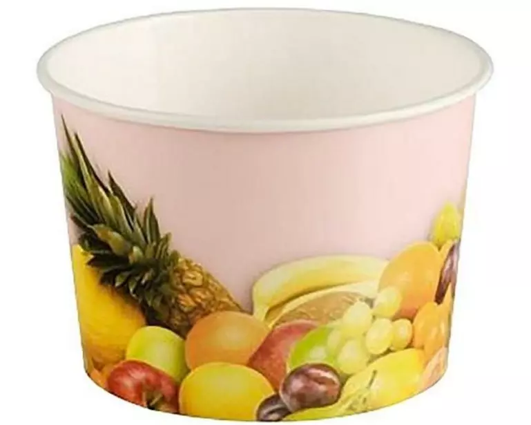 Papstar Eisbecher TO GO FRÜCHTE 200 Stück, Rosa