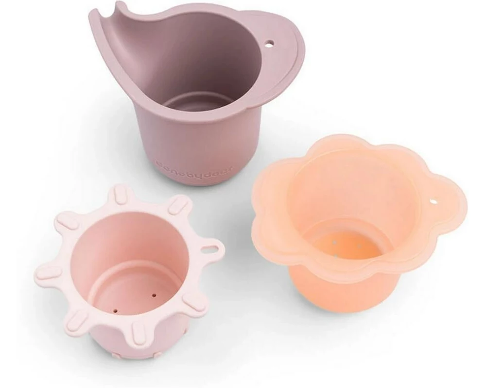 done by deer Wasserspass & Stapelbecher 3 Stück Elphee Rosa