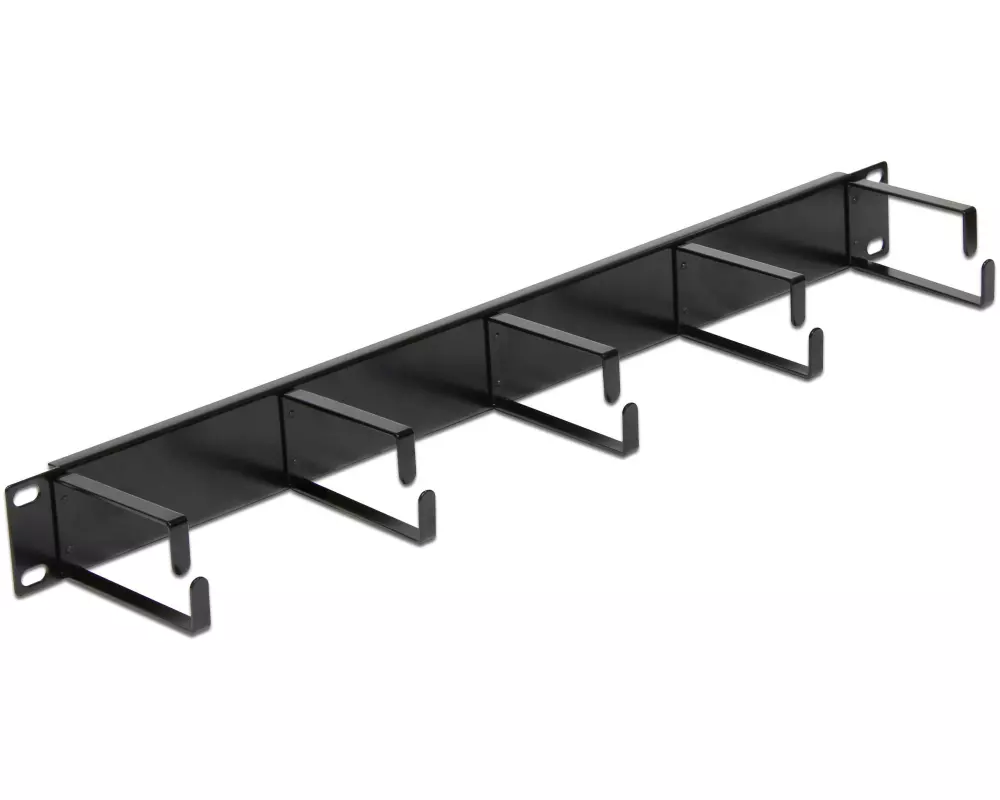 Delock Kabelführungspanel 42496 , Schwarz