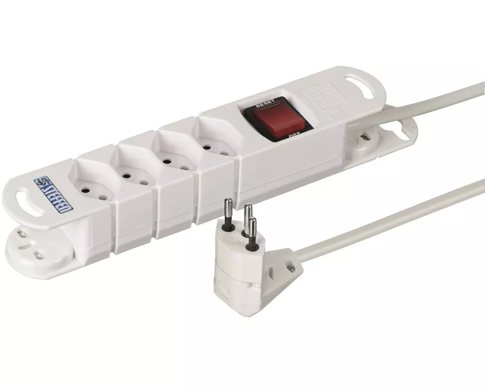 STEFFEN Steckdosenleiste VARIABL 4 x T13, Peachick Move 270°