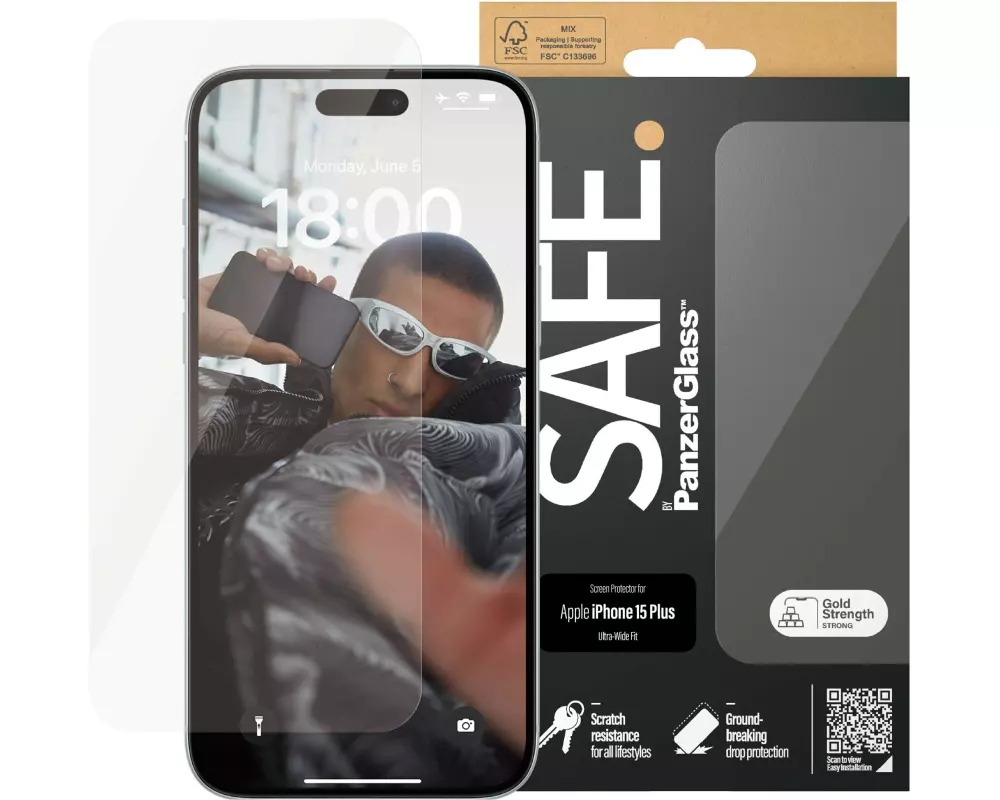 SAFE. Displayschutz Ultra Wide Fit iPhone 15 Plus