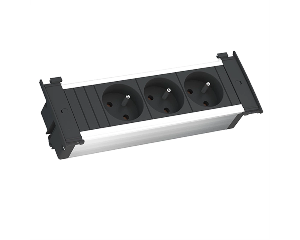 BACHMANN KAPSA S 3xUTE sw Strom 2,0m CEE7/7
