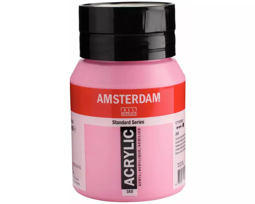 Amsterdam Acrylfarbe Standard 385 Chinacridonrosa deckend, 500 ml