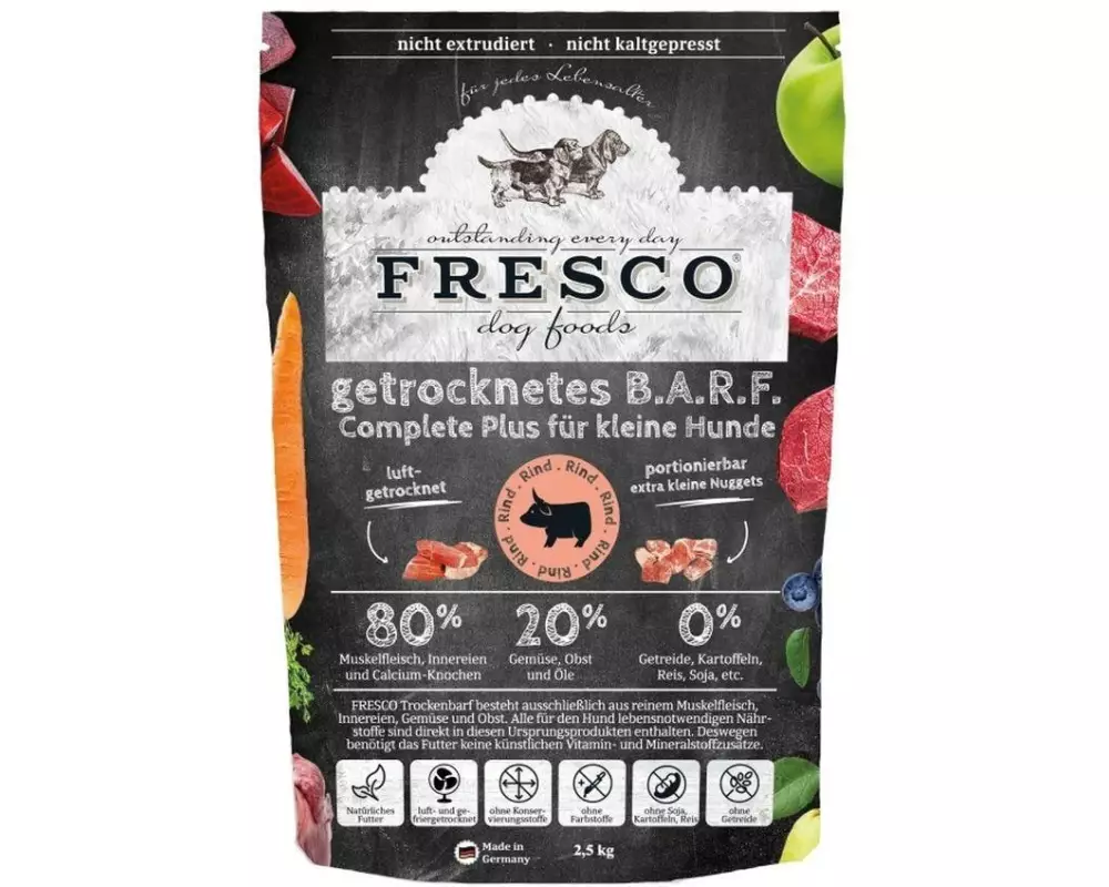 FRESCO Trockenfutter Complete Plus Mini Rind, 2.5 kg