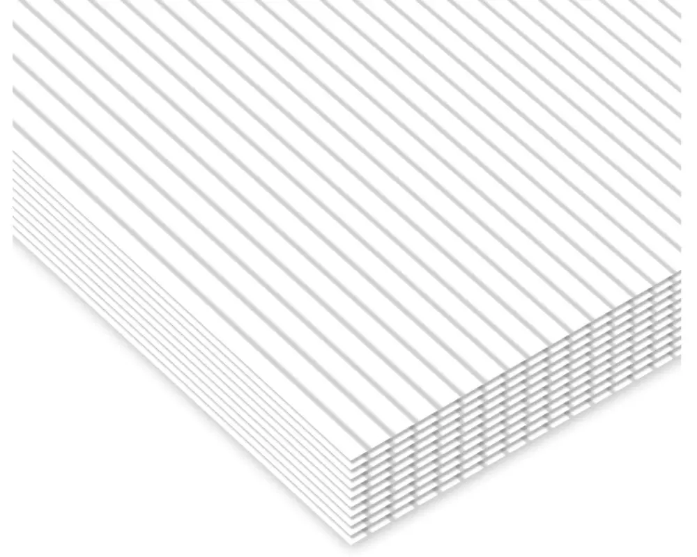 URSUS Wellpapier 50 x 70 cm 10 Stück, Weiss