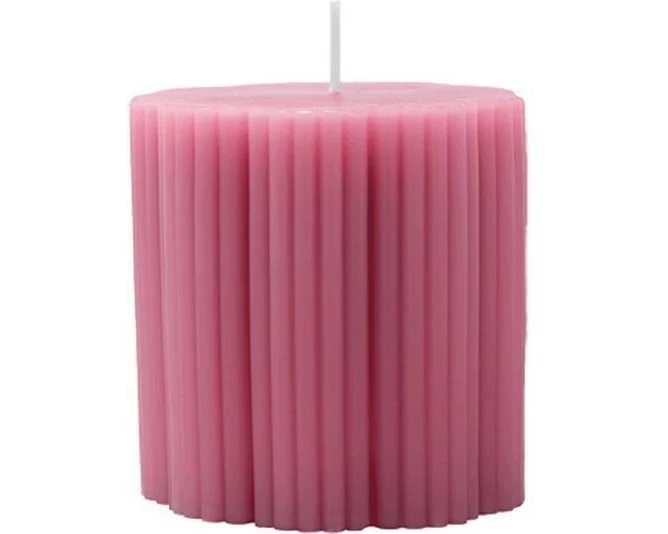 Villeroy & Boch Fleur Stumpenkerzen 1 Stück, 7.5 cm, Rosa