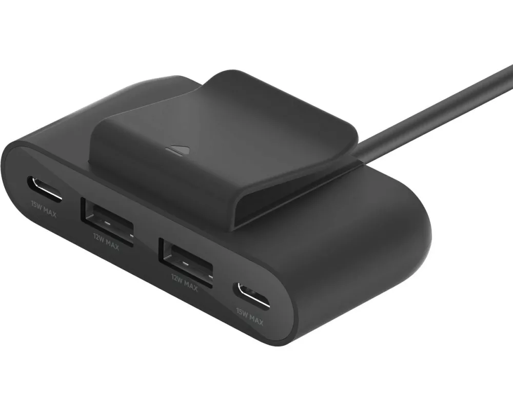 Belkin USB-Hub 4-Port USB Charge Schwarz