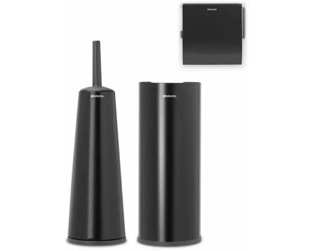 Brabantia Toilettenbürste Set ReNew Schwarz