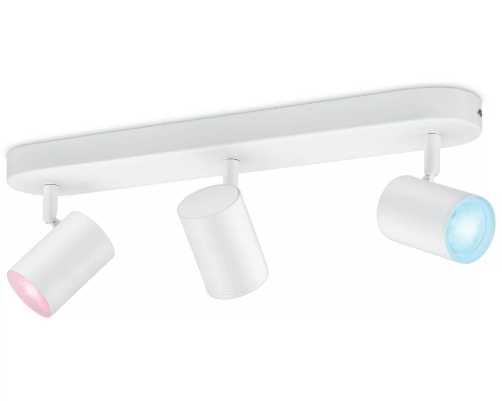 WiZ IMAGEO 3er Spot Tunable White & Color Deckenleuchte Weiss