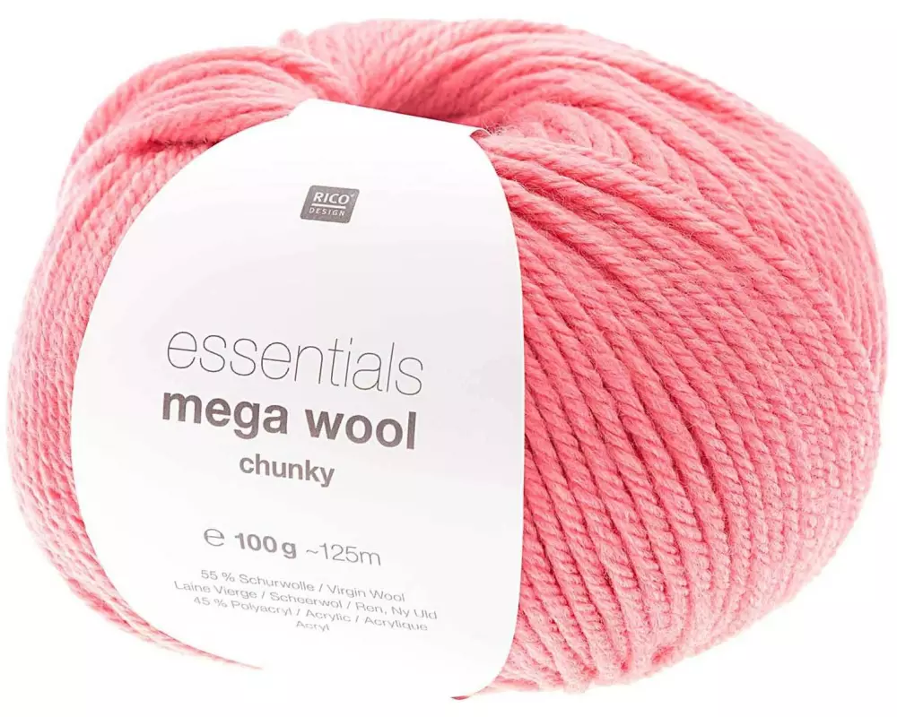 Rico Design Wolle Essentials Mega Wool chunky 100 g, Pink