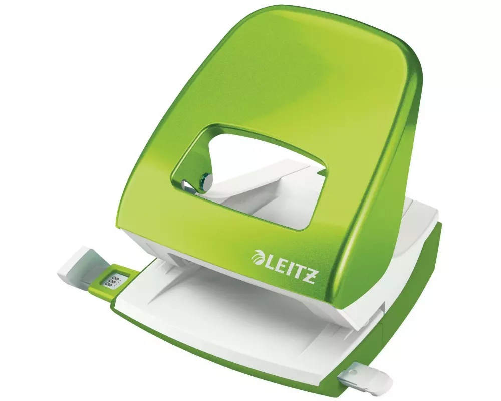 Leitz Locher NeXXt WOW im Blister, 30 Blatt, Grün