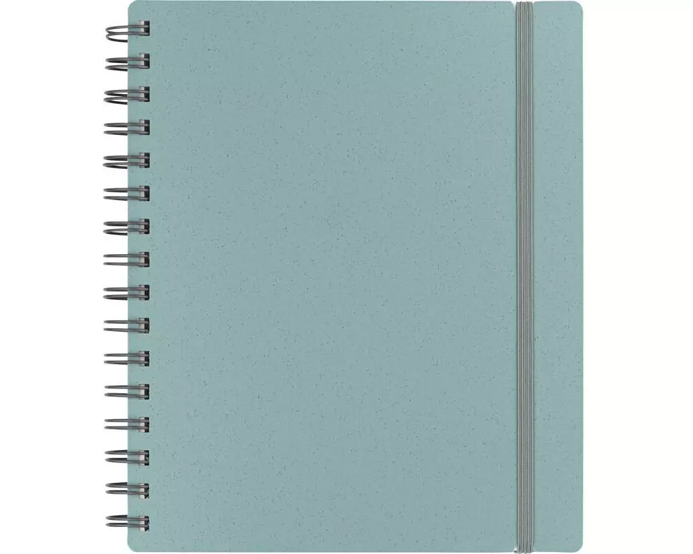 Kolma Notizbuch Weizenstroh A5, kariert, Blau