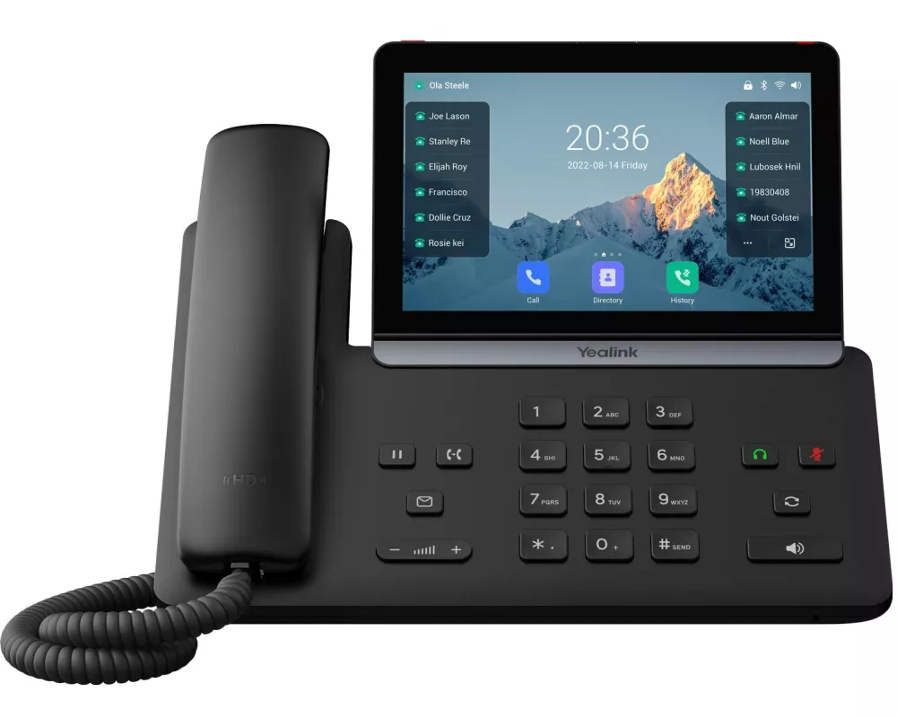 Yealink Tischtelefon SIP-T88W Schwarz