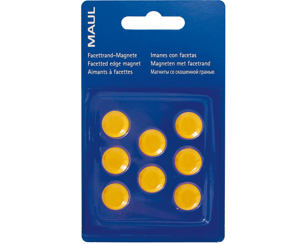 MAUL Magnete 15mm 6175213 gelb 8 Stück