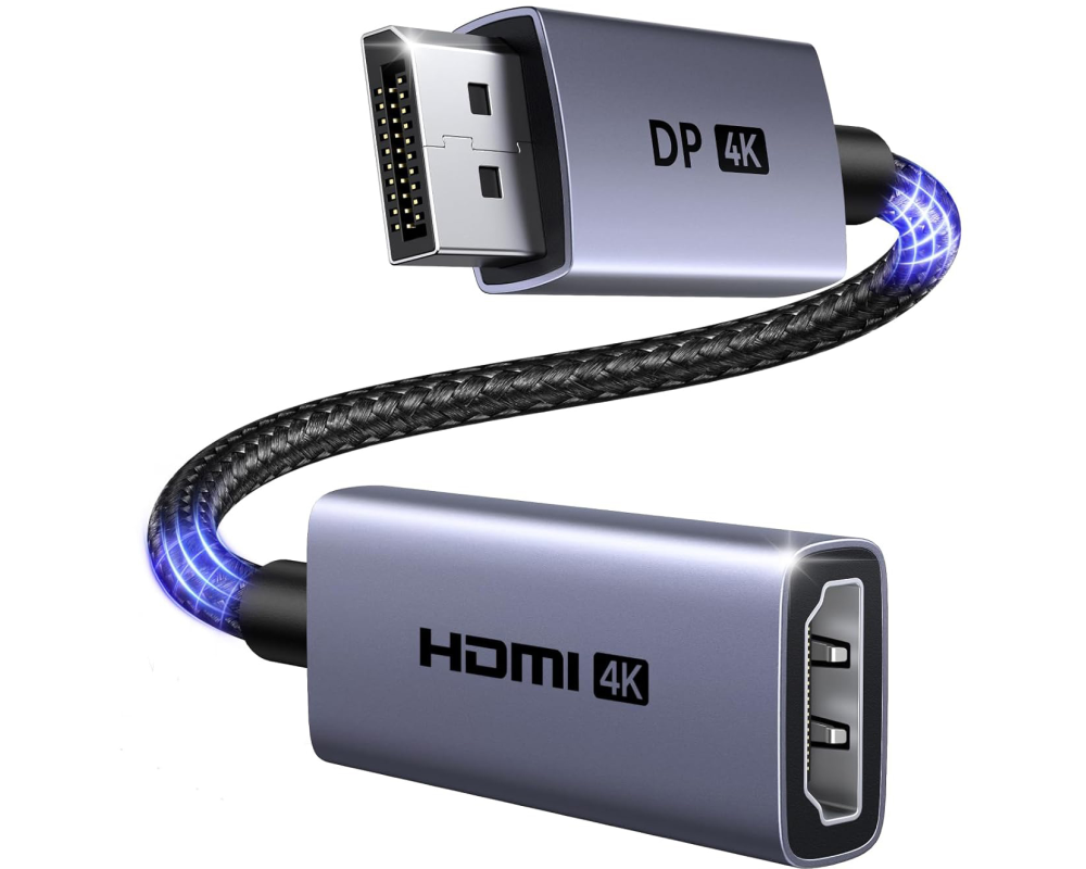 UGREEN Cable DisplayPort to HDMI 95418 4K Cable 0.2m