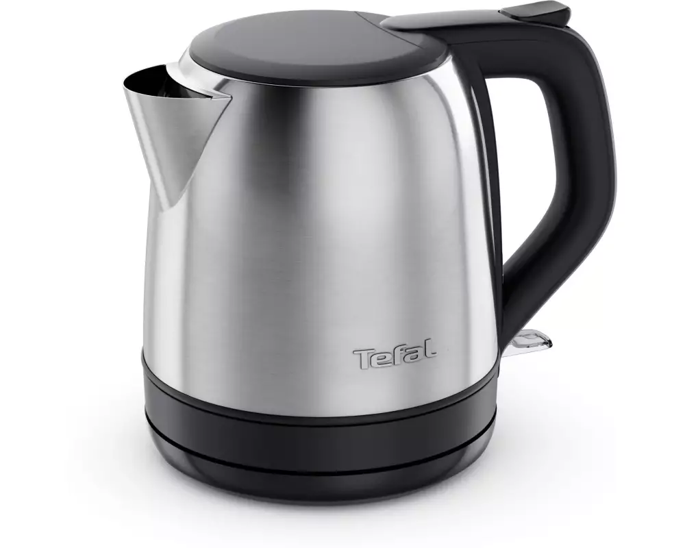 Tefal Wasserkocher Subito Mini 1 l, Schwarz/Silber