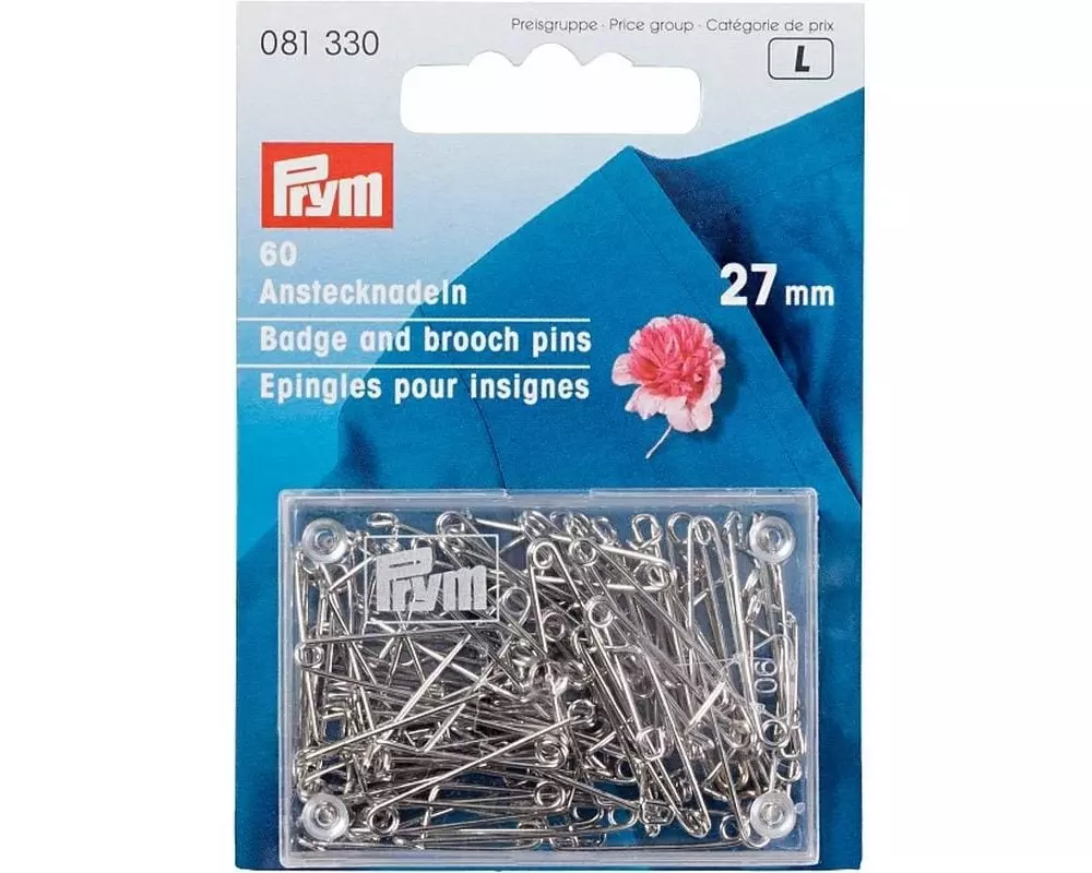 Prym Stecknadel Silber, 27 mm
