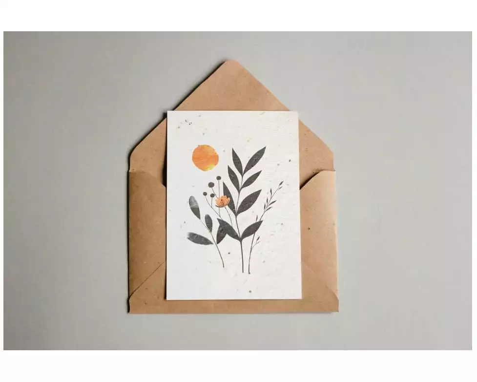 Gorilla Gardening Postkarten aus Samenpapier – floral Illustrationen A6