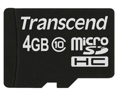 Transcend 4 GB Class 10 microSDHC