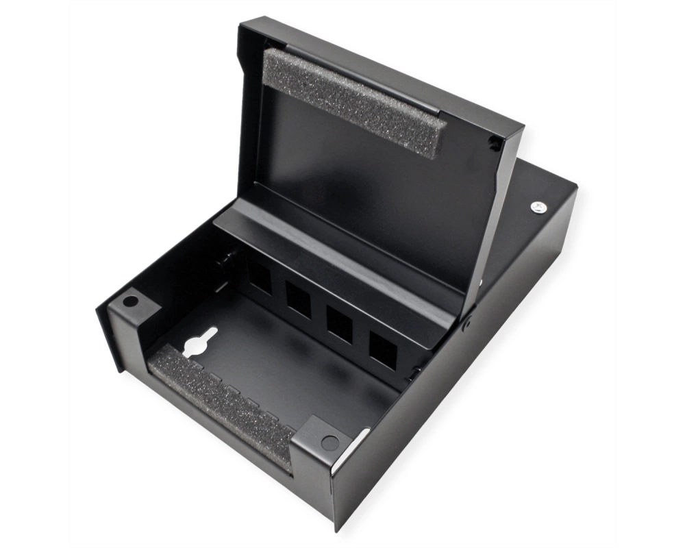 VALUE Wandgehäuse für 4x Keystones, schwarz