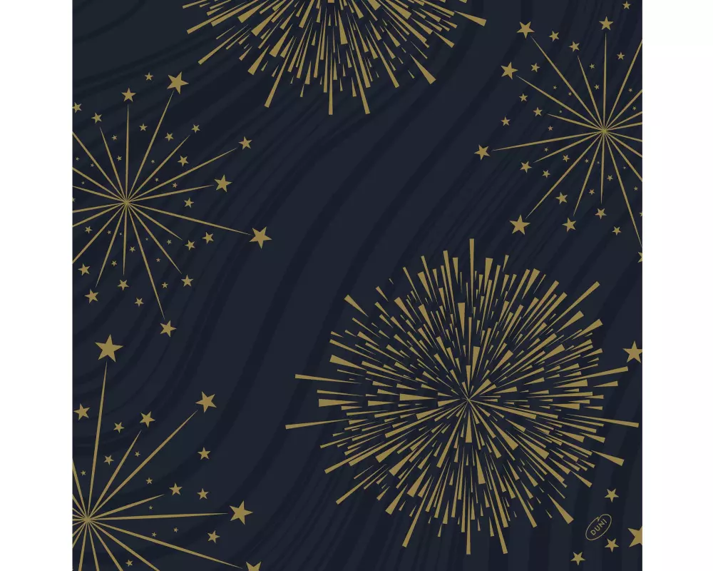 Duni Servietten Bio DSF, Sparkly Black, 40 x 40 cm, 60 Stück