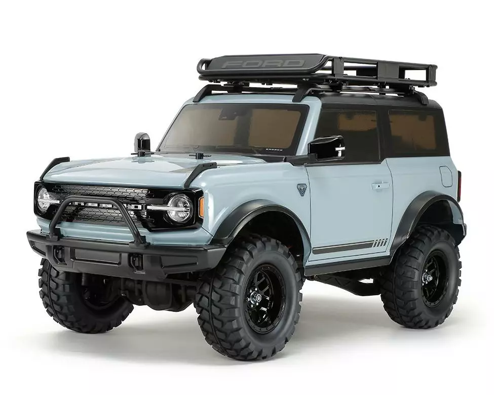 Tamiya Scale Crawler Ford Bronco 2021, CC-02, Blau, Bausatz, 1:10