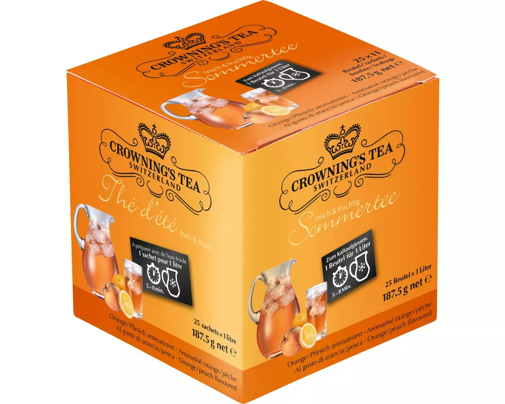 Crowning’s Tea Teebeutel Orangen-Pfirsich 25 Stück