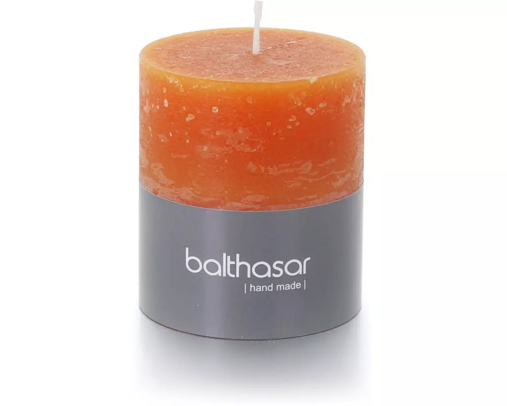 balthasar Zylinderkerze Rustico 8 cm x 7 cm, Orange