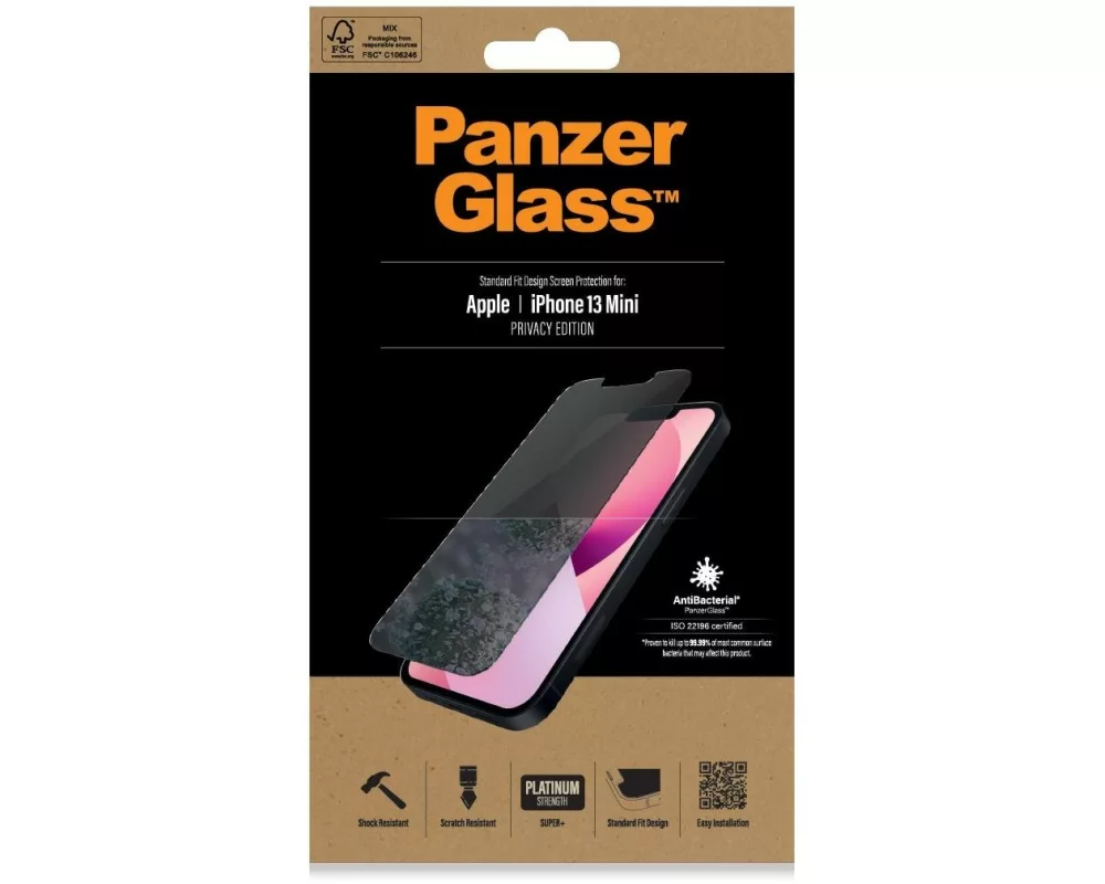 Panzerglass Displayschutz Standard Fit AB Privacy iPhone 13 mini