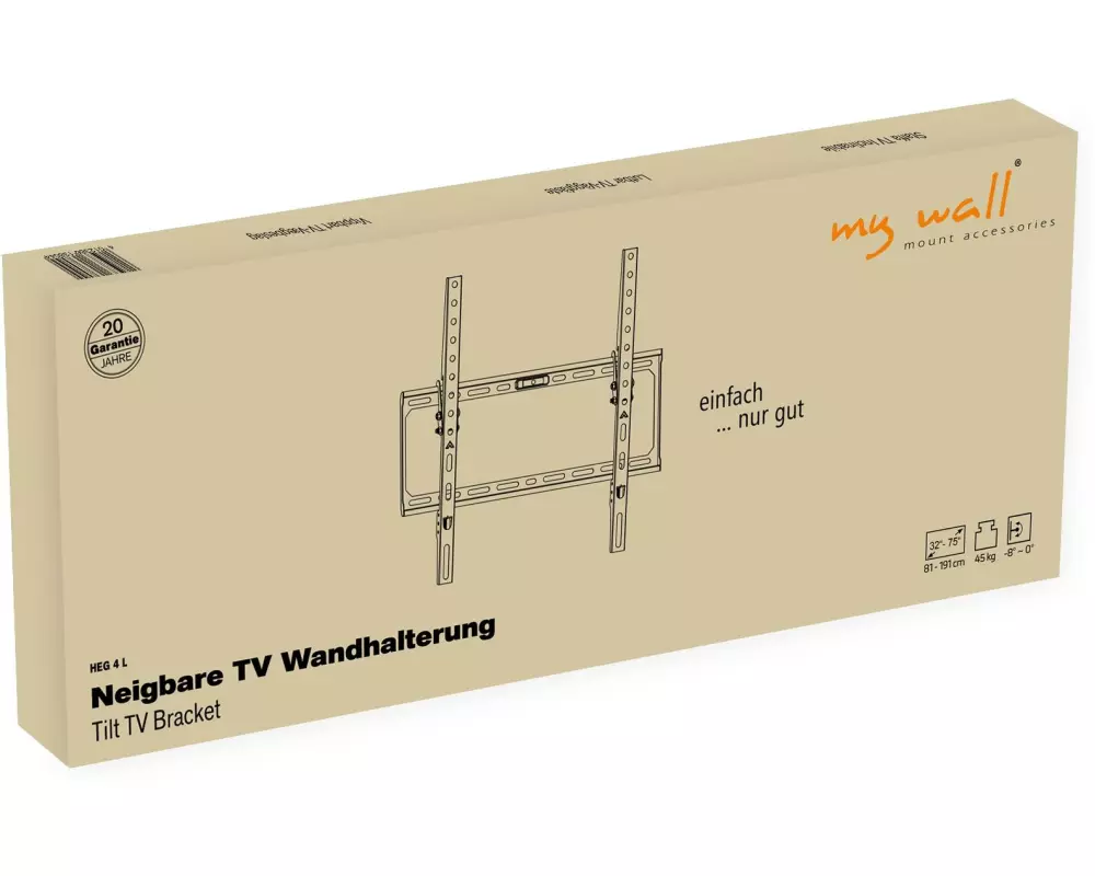 My Wall Wandhalterung HEG4L Economy-Line Schwarz