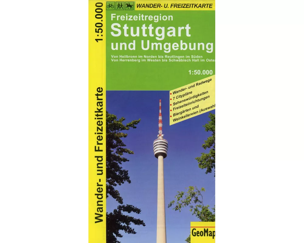 Stuttgart und Umgebung Wander- und Freizeitkarte