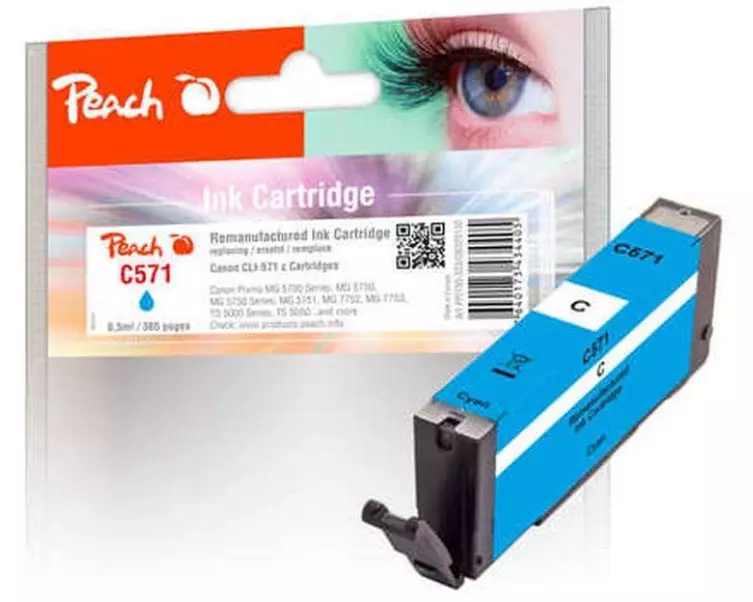 Peach Tinte Canon PGI-571C Cyan
