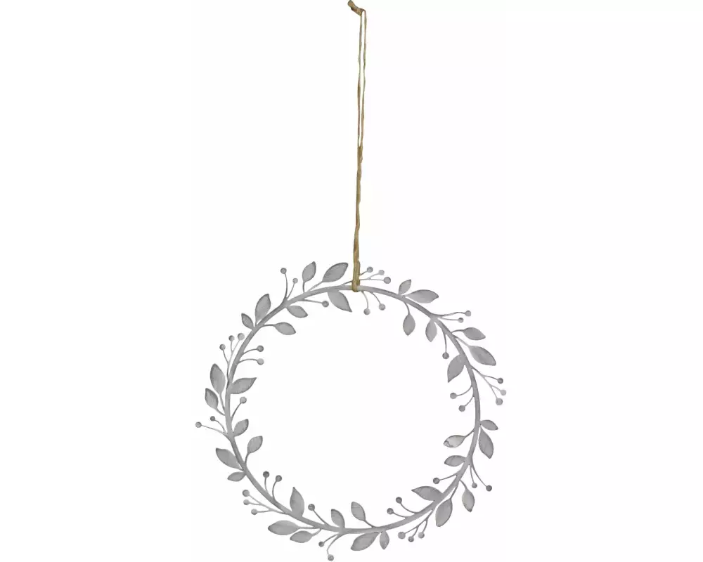 COCON Aufhänger Kranz 25 x 25 cm, Grau