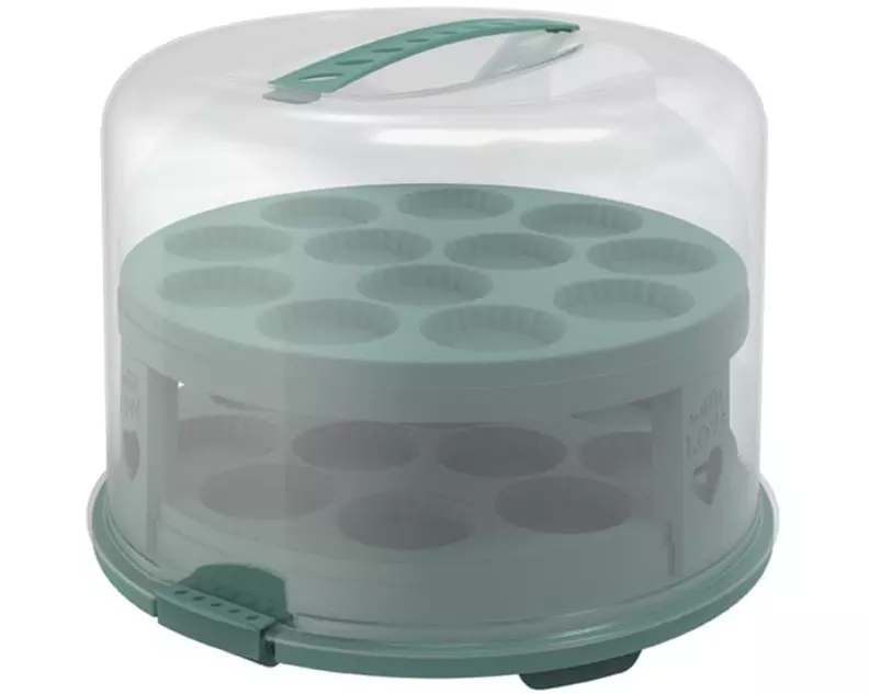 Rotho Tortenbutler Fresh XL Grün/Transparent