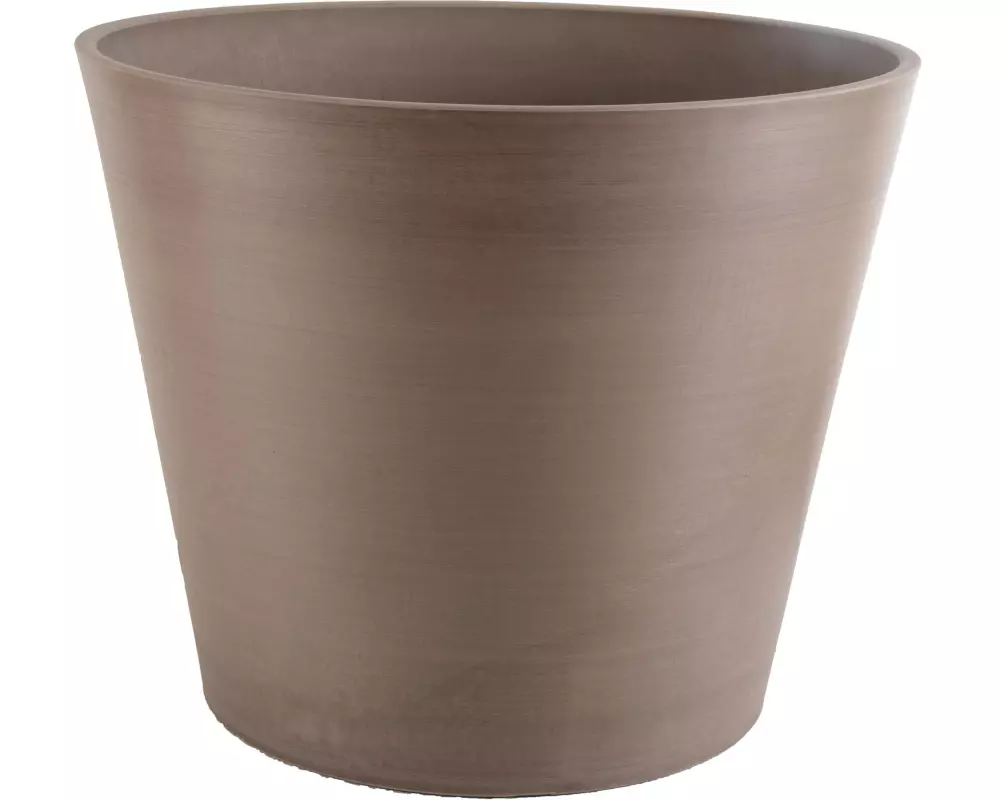 Van der Gucht Blumentopf Woodstone Ø 31 cm x 25 cm Taupe