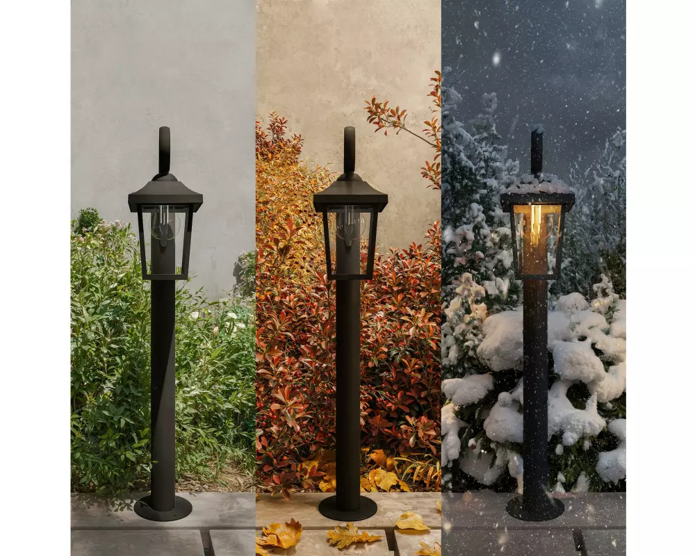 Philips Gartenlicht Buzzard, E27, max. 25W, IP44, Schwarz