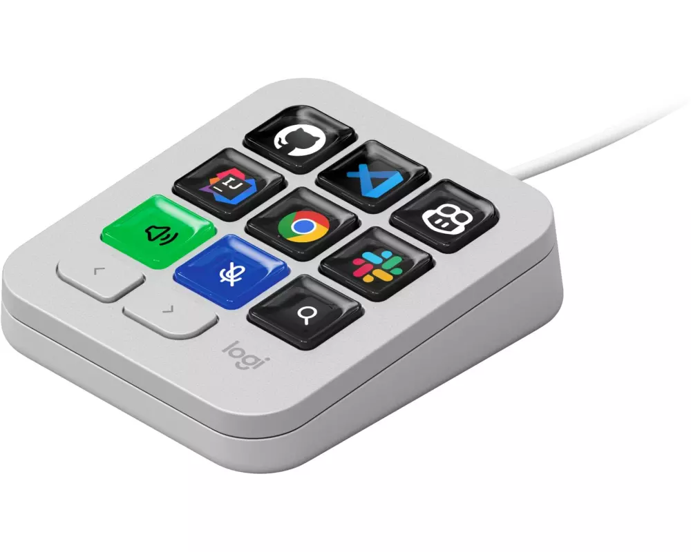 Logitech MX Keypad Hellgrau