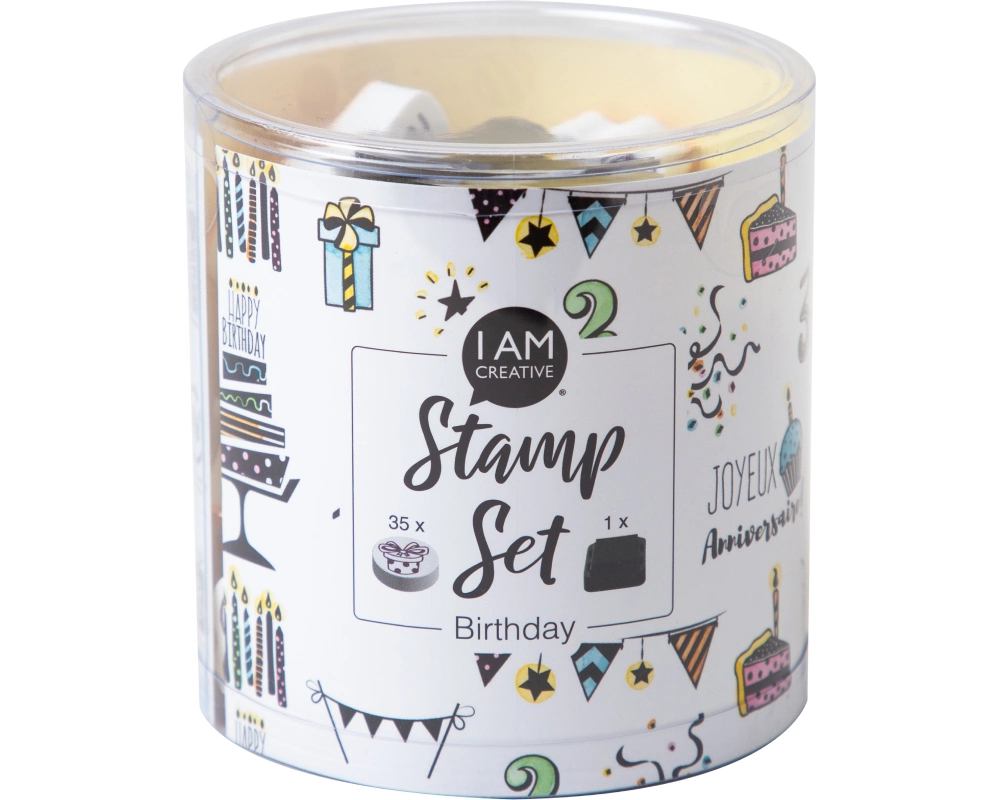 I AM CREATIVE Stempelset 4093.03 Happy Birthday 35 Stück