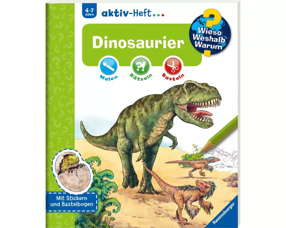 Ravensburger Kinder-Sachbuch WWW aktiv-Heft Dinosaurier