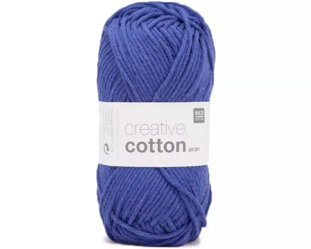 Rico Design Wolle Creative Cotton Aran 50 g, Royal