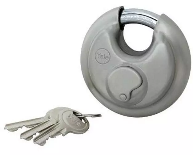 Yale Vorhängeschloss YE130 70/18 Silber Messing/Edelstahl