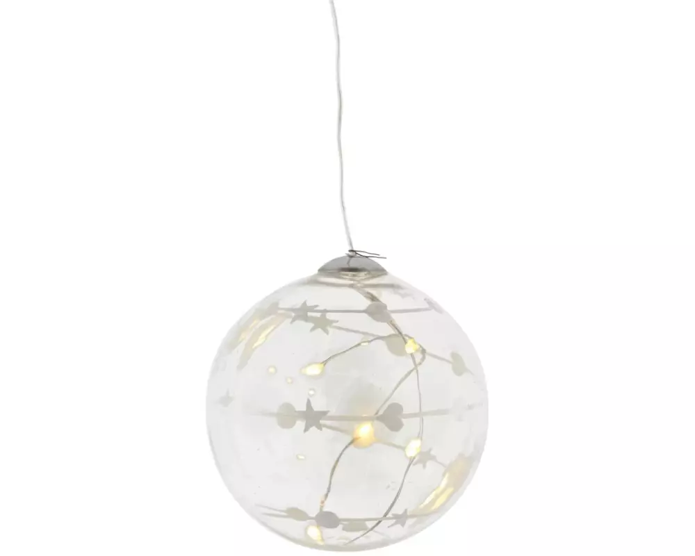 Sirius Weihnachtskugel Sweet Christmas, Ø 8 cm, Transparent