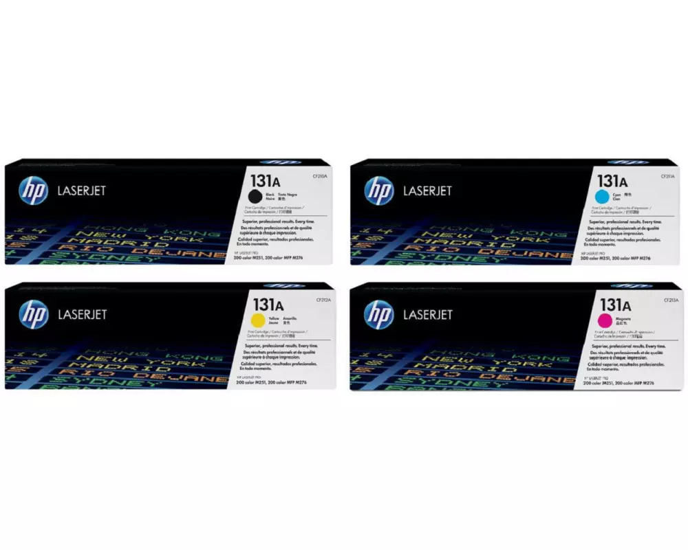 HP Rainbow Kit Nr. 131A (CF210A-CF213A) BL/C/M/Y