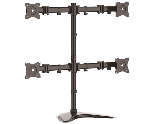 QUAD MONITOR STAND - STEEL