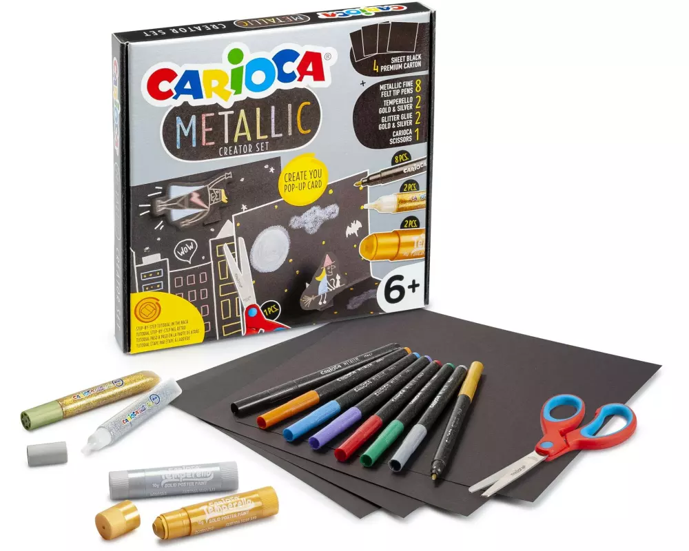 Carioca Fineliner Metallic Creator Set Mehrfarbig, 24er Set