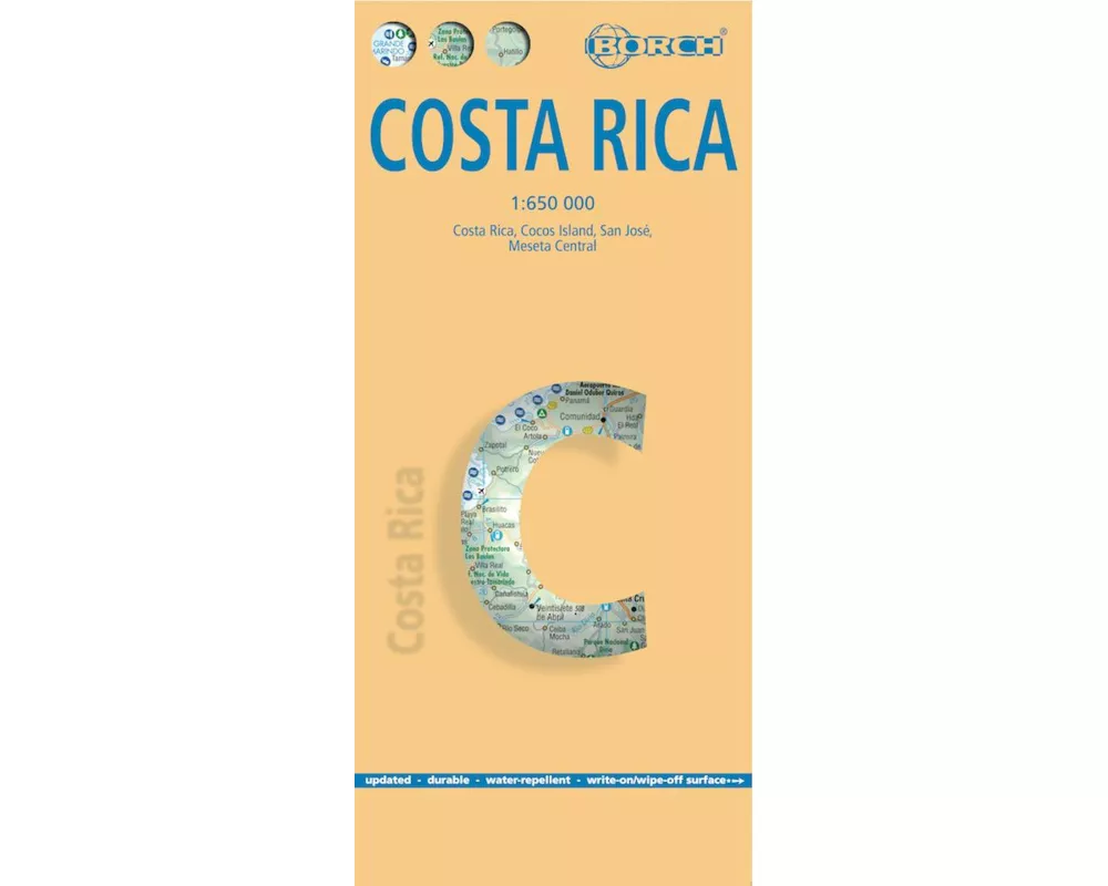 Costa Rica, Borch Map