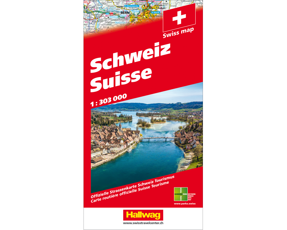 HALLWAG Strassenkarte 978-3-8283-1 Schweiz 1:303 000