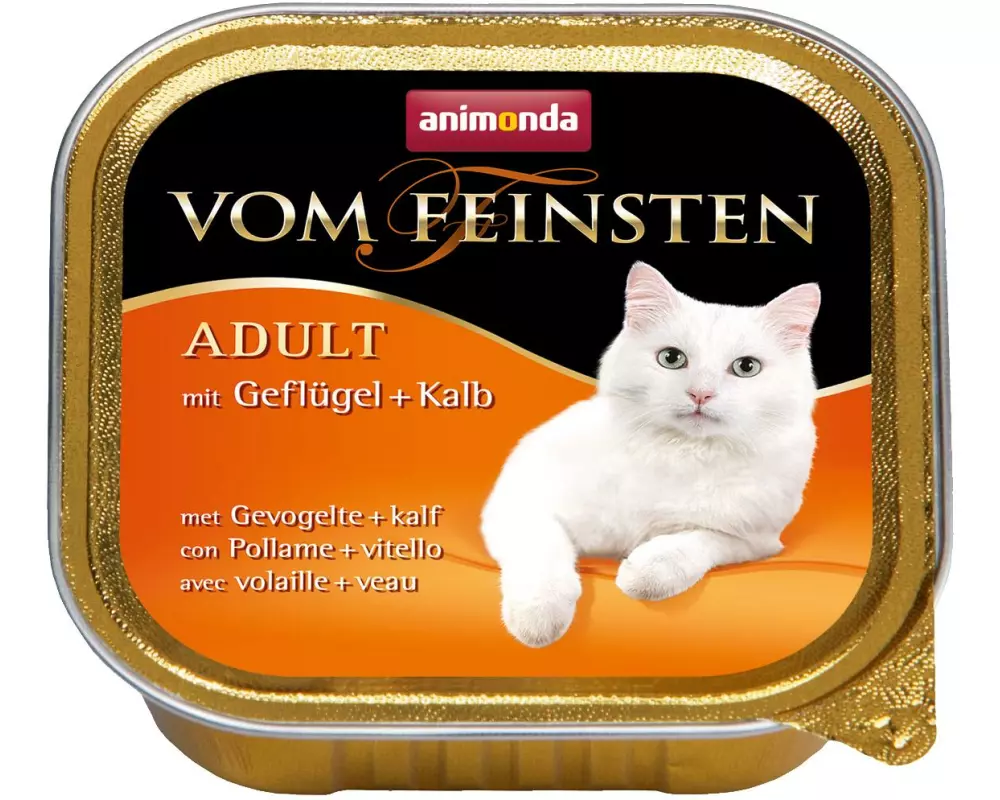 animonda Nassfutter Vom Feinsten Adult Geflügel & Kalb, 100 g