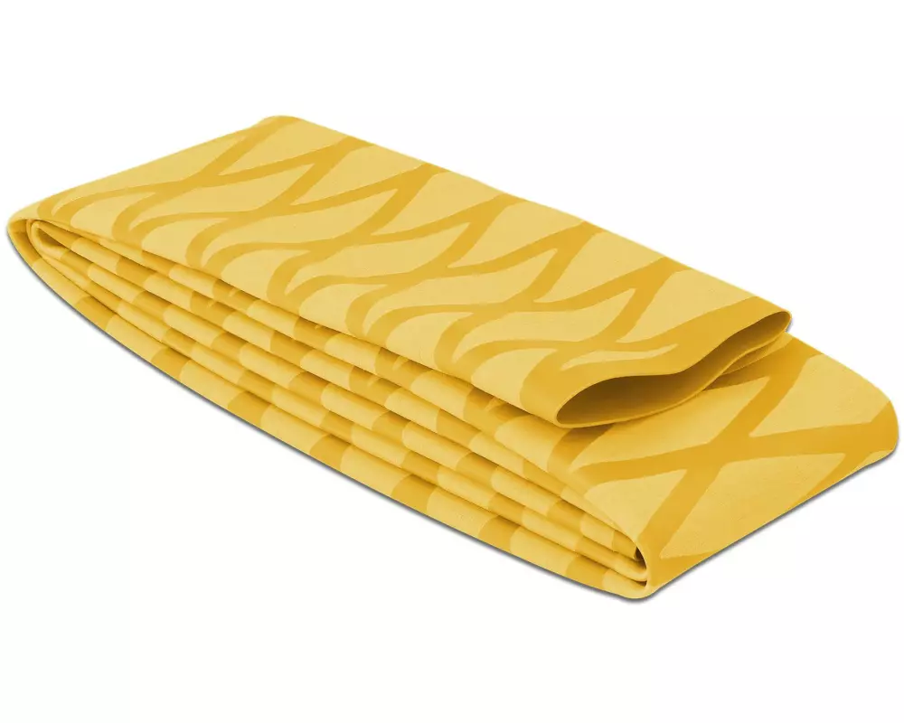 Delock Schrumpfschlauch X-Muster rutschfest 1 m x 40 mm Gelb