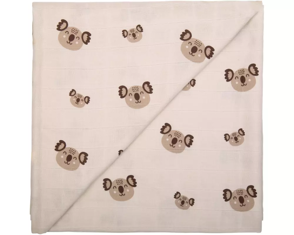 ZEWI bébé-jou Mulltuch classic Hearts 120 x 120 cm